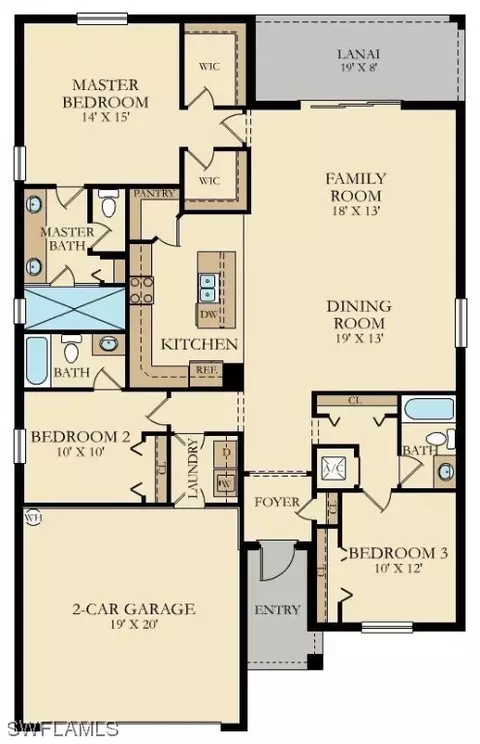 Floorplan - 19863 Beverly Park Rd, Estero, FL 33928 photo 1 of 1