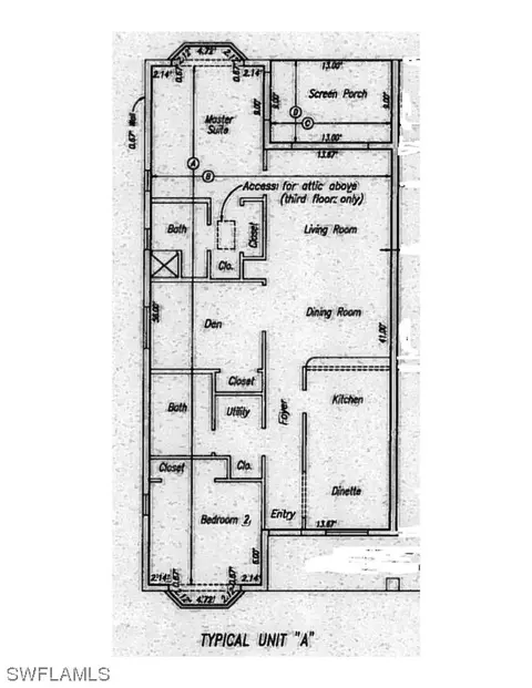 Floorplan - 4120 Lorene Dr #101, Estero, FL 33928 photo 1 of 1