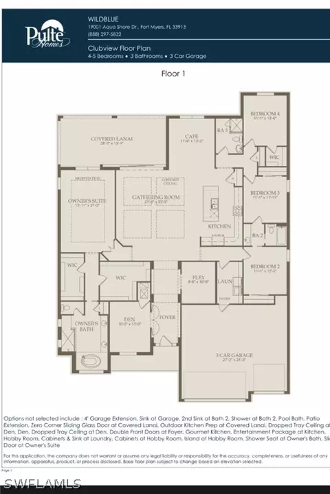 Floorplan - 14022 Shadywood Ct, Estero, FL 33928 photo 1 of 1