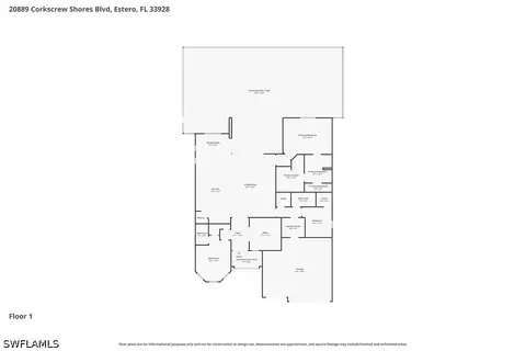 Floorplan - 20889 Corkscrew Shores Blvd, Estero, FL 33928 photo 1 of 1