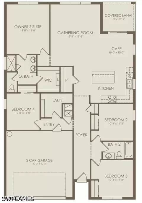 Floorplan - 44381 Kelly Dr, Punta Gorda, FL 33982 photo 1 of 1