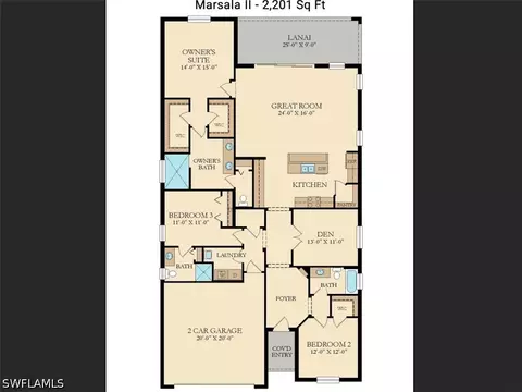 Floorplan - 20269 Millrun Dr, Estero, FL 33928 photo 1 of 1