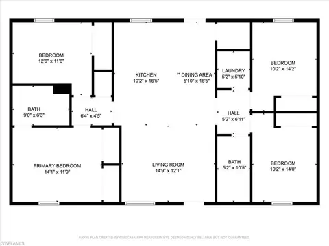 Floorplan - 8019 Oakleaf Cir, Labelle, FL 33935 photo 1 of 1