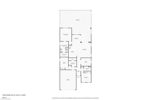 Floorplan - 20442 Pebble Glen Dr, Estero, FL 33928 photo 1 of 1
