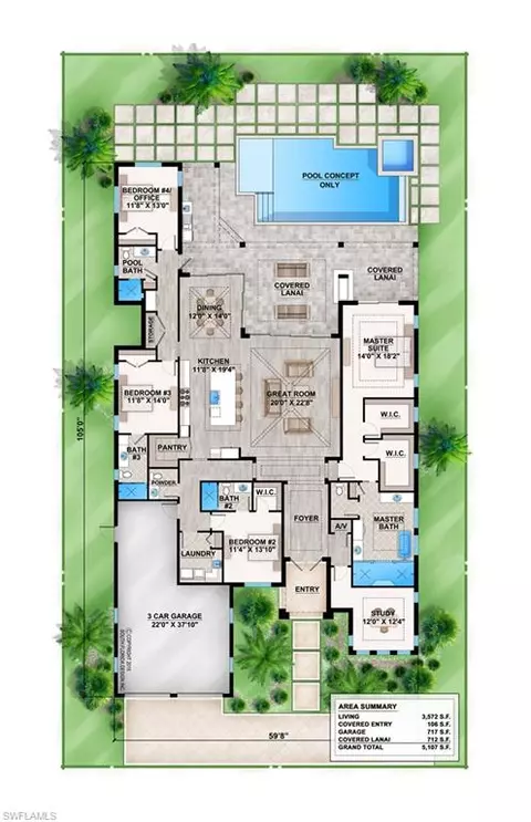 Floorplan - 720 Anderson Dr, Naples, FL 34103 photo 1 of 2