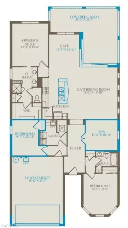 Floorplan - 19379 Elston Way, Estero, FL 33928 photo 1 of 1