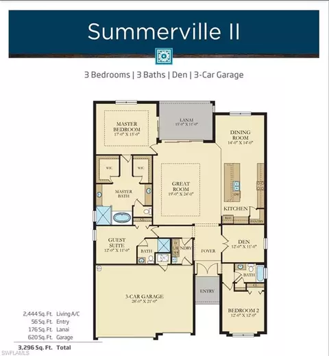 Floorplan - 4686 Abaca Cir, Naples, FL 34119 photo 1 of 1