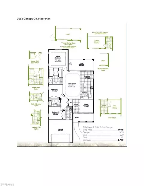 Floorplan - 3688 Canopy Cir, Naples, FL 34120 photo 1 of 1