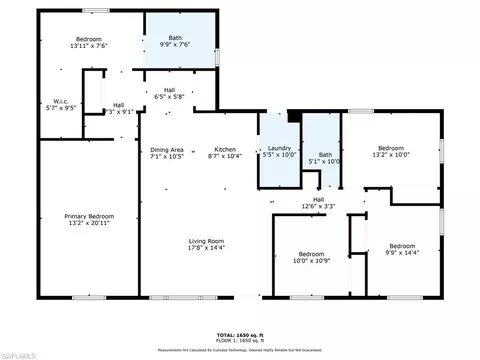 Floorplan - 883 Coconut Cir E, Naples, FL 34104 photo 2 of 2