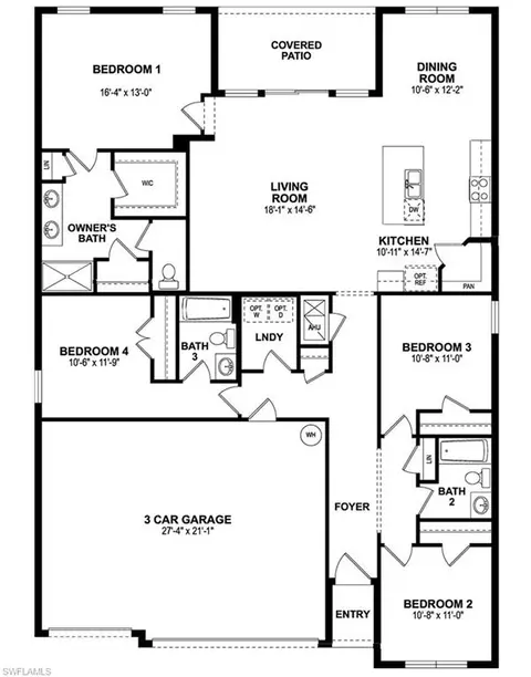Floorplan - 2204 NE 3rd Ave, Cape Coral, FL 33909 photo 1 of 1