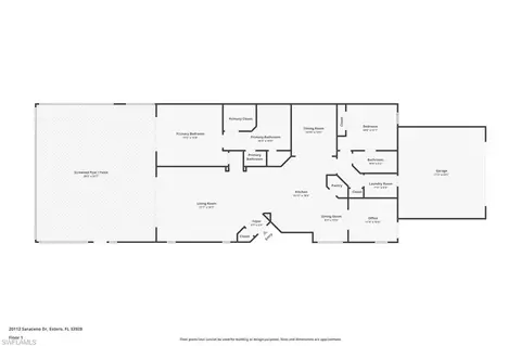 Floorplan - 20112 Saraceno Dr, Estero, FL 33928 photo 1 of 1
