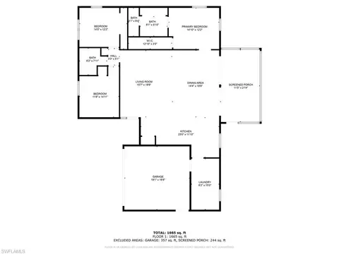 Floorplan - 155 Flame Vine Dr, Naples, FL 34110 photo 1 of 1
