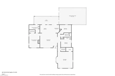 Floorplan - 681 23rd St NW, Naples, FL 34120 photo 1 of 1