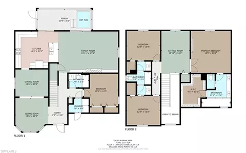 Floorplan - 20522 Ardore Ln, Estero, FL 33928 photo 1 of 2