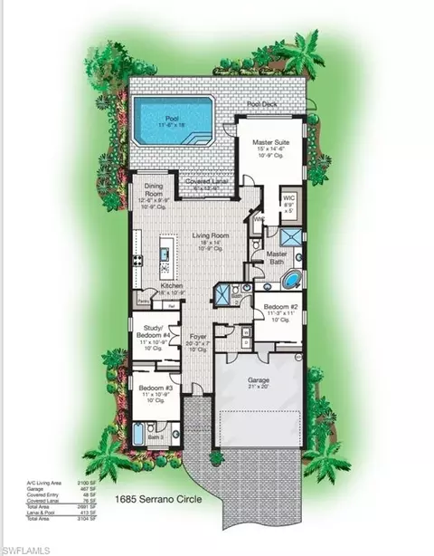 Floorplan - 1685 Serrano Cir, Naples, FL 34105 photo 1 of 1