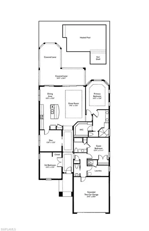 Floorplan - 8696 Dilillo Ct, Naples, FL 34119 photo 1 of 1