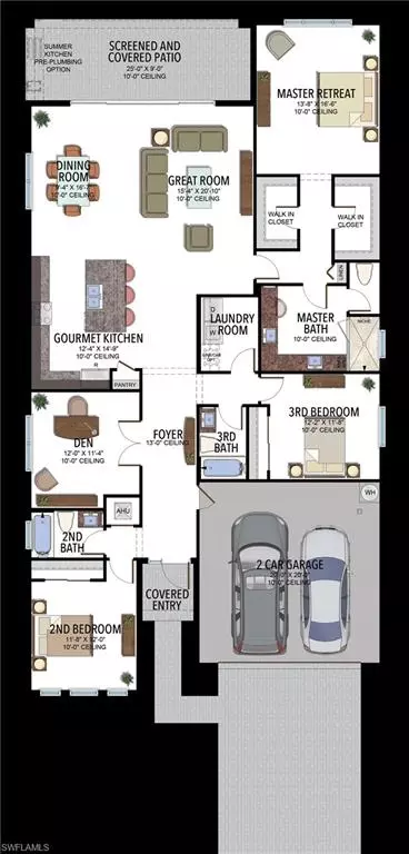 Floorplan - 12797 Springbrook Ct, Estero, FL 33928 photo 1 of 1