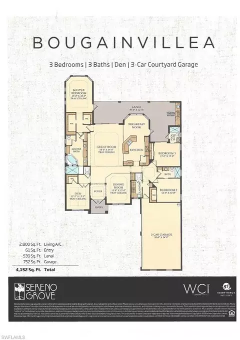 Floorplan - 14627 Nicholas Way, Naples, FL 34109 photo 1 of 1