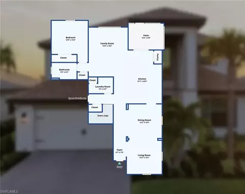 Floorplan - 18579 Ives Dr, Estero, FL 33928 photo 1 of 1