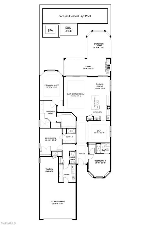 Floorplan - 8785 Cavano St E, Naples, FL 34119 photo 1 of 1