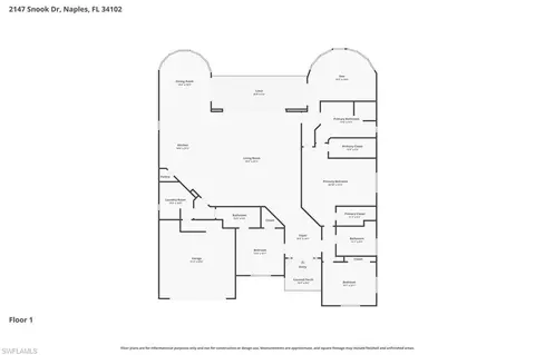 Floorplan - 2147 Snook Dr, Naples, FL 34102 photo 1 of 1