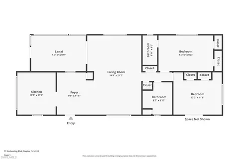 Floorplan - 77 Enchanting Blvd #E77, Naples, FL 34112 photo 1 of 1