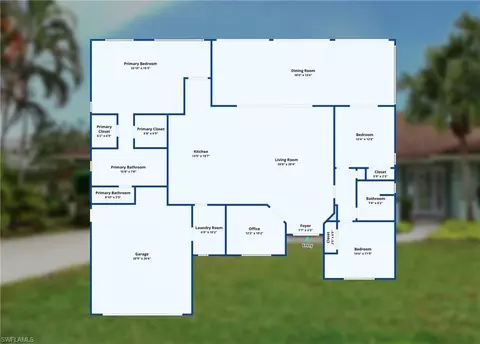 Floorplan - 9882 Campbell Cir, Naples, FL 34109 photo 1 of 2
