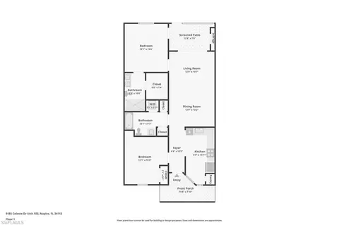 Floorplan - 9185 Celeste Dr #1-103, Naples, FL 34113 photo 1 of 1