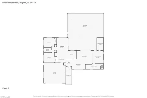 Floorplan - 675 Pompano Dr, Naples, FL 34110 photo 1 of 1