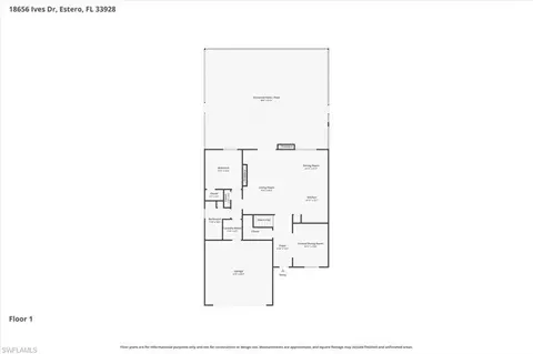 Floorplan - 18656 Ives Dr, Estero, FL 33928 photo 1 of 2