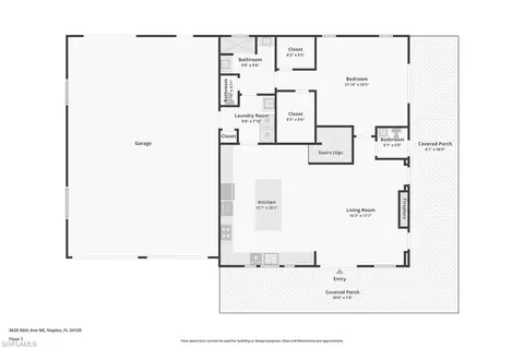 Floorplan - 3620 56th Ave NE, Naples, FL 34120 photo 1 of 1