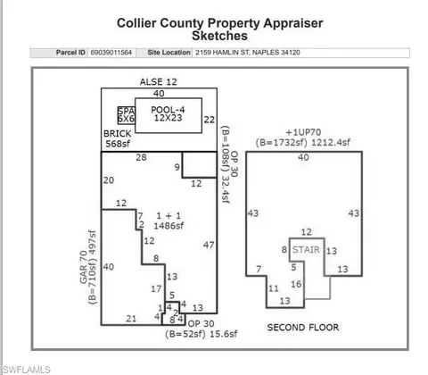 Floorplan - 2159 Hamlin St, Naples, FL 34120 photo 2 of 2