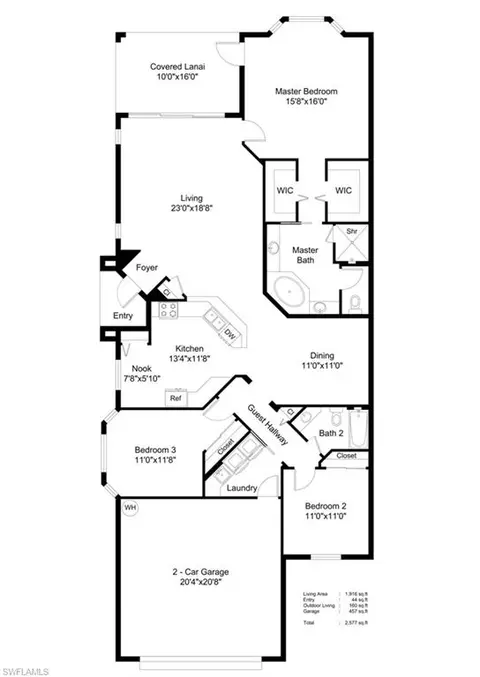Floorplan - 7381 Moorgate Point Way, Naples, FL 34113 photo 1 of 1