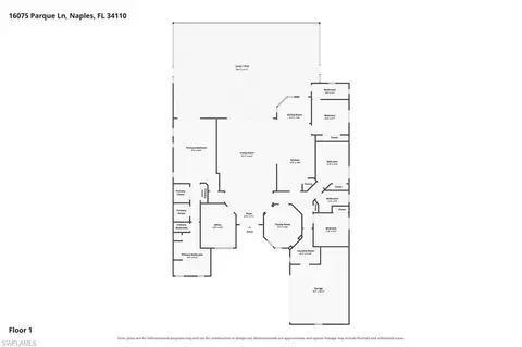 Floorplan - 16075 Parque Ln, Naples, FL 34110 photo 1 of 1
