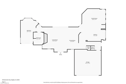 Floorplan - 375 Germain Ave, Naples, FL 34108 photo 3 of 4