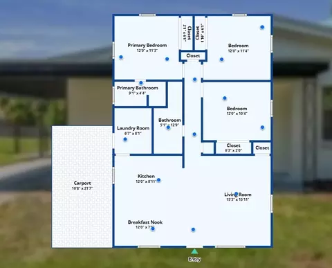 Floorplan - 2440 Warwick Rd, Melbourne, FL 32935 photo 1 of 1