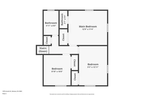 Floorplan - 1379 Lincoln Dr, Monaca, PA 15061 photo 2 of 3