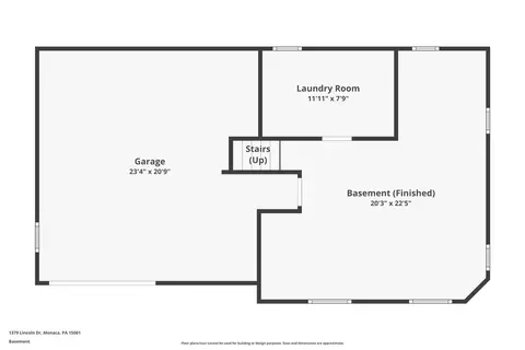 Floorplan - 1379 Lincoln Dr, Monaca, PA 15061 photo 3 of 3