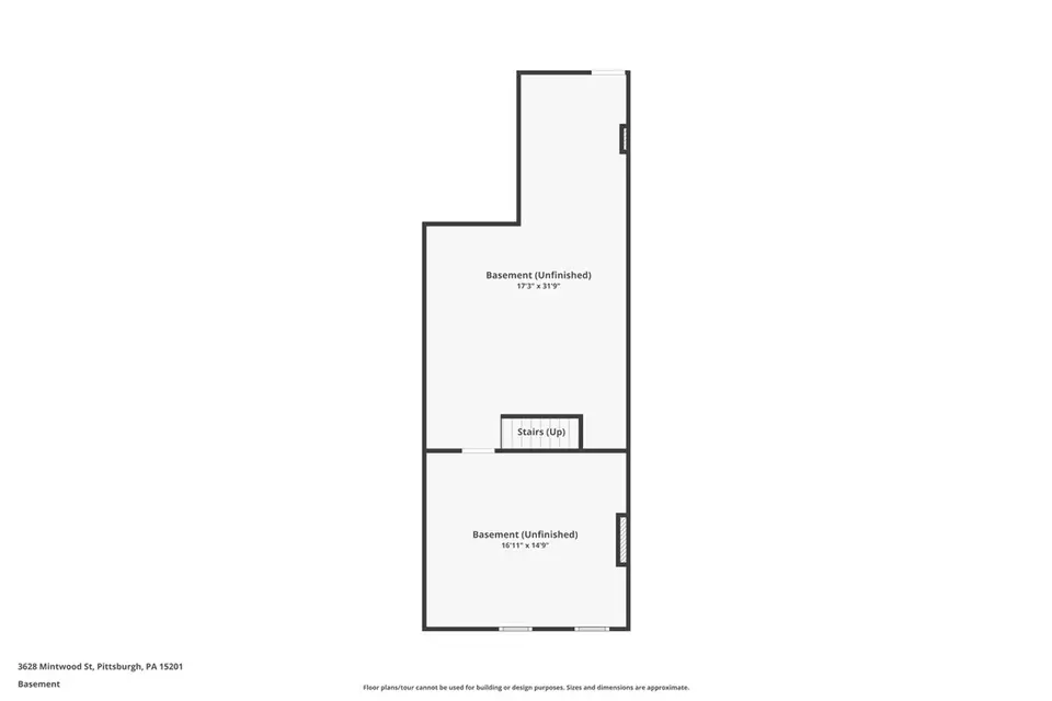 Floorplan - 3628 Mintwood St, Pittsburgh, PA 15201 photo 3 of 3