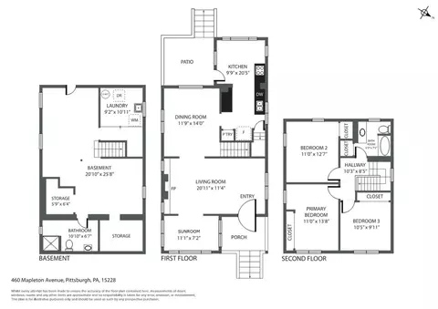 Floorplan - 460 Mapleton Ave, Pittsburgh, PA 15228 photo 1 of 1