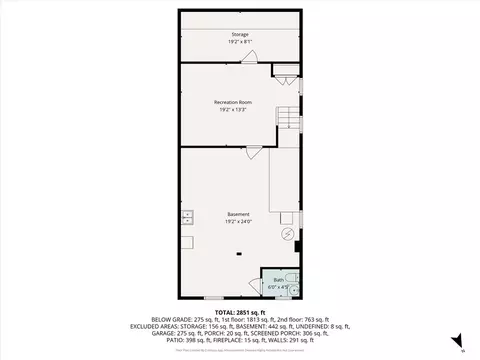Floorplan - 309 Beech St, Vandergrift, PA 15690 photo 3 of 4