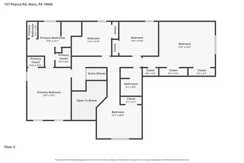 Floorplan - 137 Pearce Rd, Mars, PA 16046 photo 4 of 5