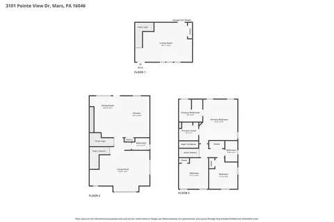 Floorplan - 3101 Pointe View Dr, Mars, PA 16046 photo 1 of 1