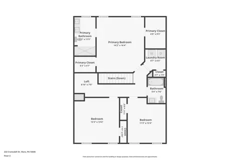 Floorplan - 232 Cranesbill, Mars, PA 16046 photo 2 of 4
