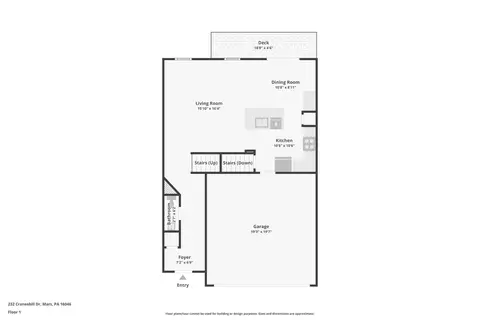 Floorplan - 232 Cranesbill, Mars, PA 16046 photo 1 of 4