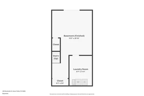 Floorplan - 435 Brookside Ct, Seven Fields, PA 16046 photo 2 of 4