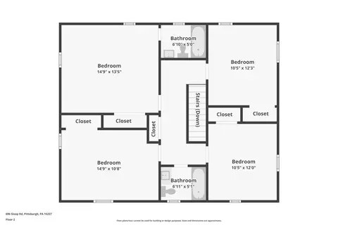 Floorplan - 696 Sloop, Pittsburgh, PA 15237 photo 3 of 3