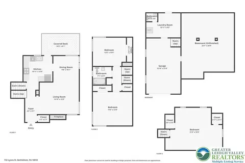 Floorplan - 732 Lyons St, Bethlehem, PA 18018 photo 5 of 5