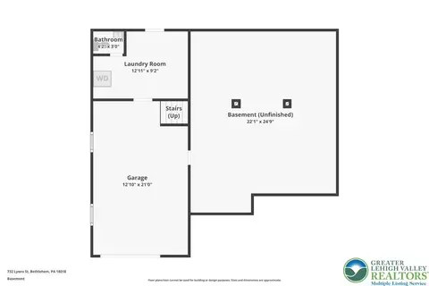Floorplan - 732 Lyons St, Bethlehem, PA 18018 photo 4 of 5