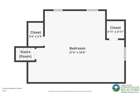 Floorplan - 732 Lyons St, Bethlehem, PA 18018 photo 3 of 5